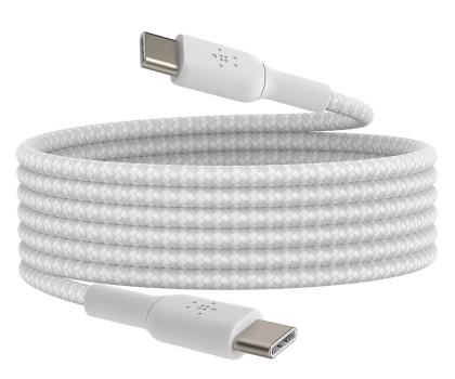Kabel BELKIN Kabel USB C na USB C 60W oplot, biały 2m